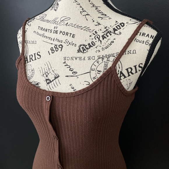 STREETWEARSOCIETY Brown Bodycon Dress - Picture 1 of 3